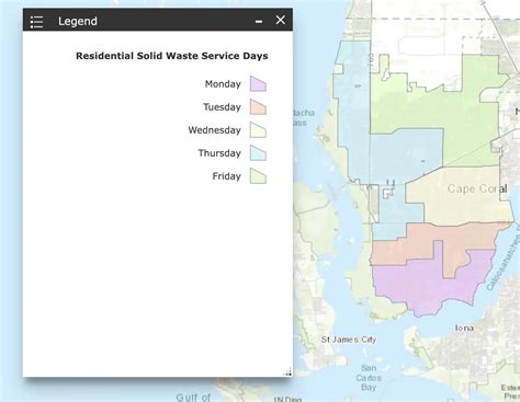 cape coral trash pickup schedule
